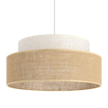Lühter BOHO 1xE27/60W/230V kreemikas/beež