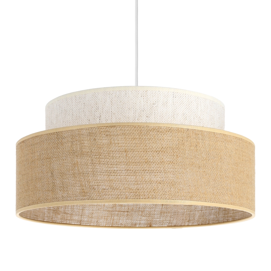 Lühter BOHO 1xE27/60W/230V kreemikas/beež