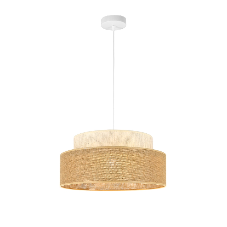 Lühter BOHO 1xE27/60W/230V kreemikas/beež