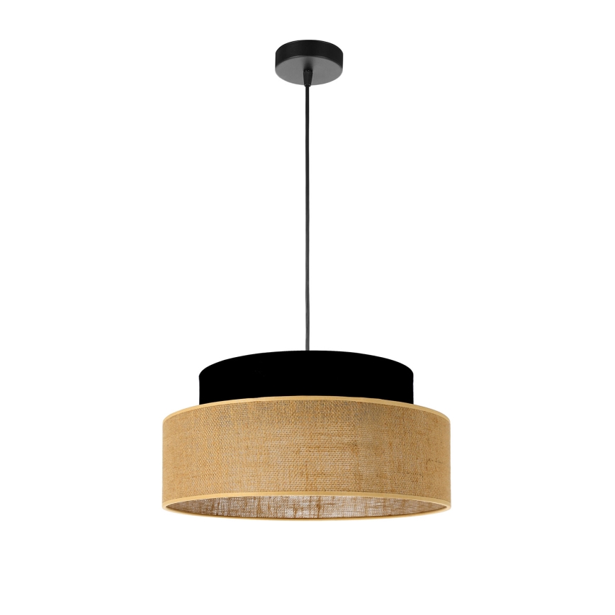 Lühter BOHO 1xE27/60W/230V must/beež