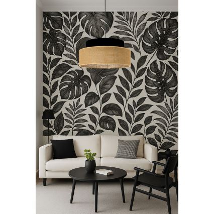 Lühter BOHO 1xE27/60W/230V must/beež