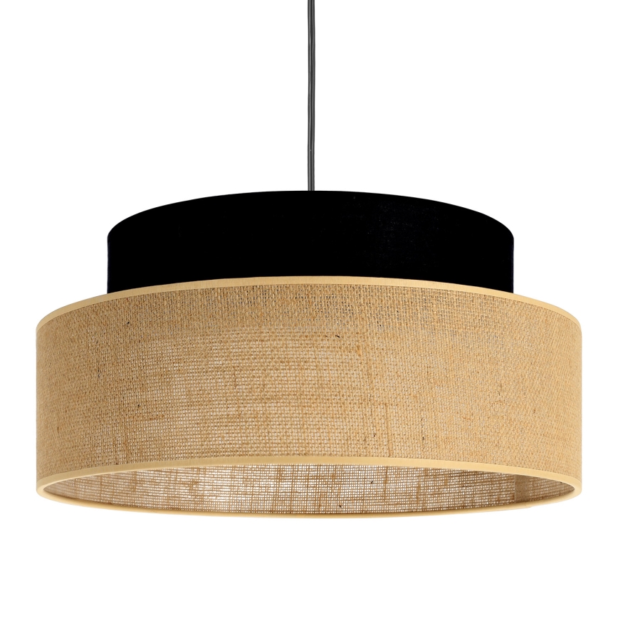 Lühter BOHO 1xE27/60W/230V must/beež