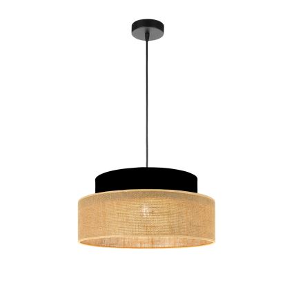 Lühter BOHO 1xE27/60W/230V must/beež