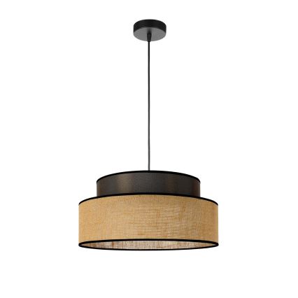 Lühter BOHO 1xE27/60W/230V pruun/beež