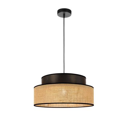 Lühter BOHO 1xE27/60W/230V pruun/beež