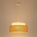 Lühter BOHO 1xE27/60W/230V valge/beež