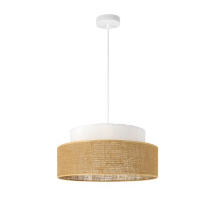 Lühter BOHO 1xE27/60W/230V valge/beež