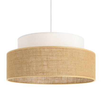 Lühter BOHO 1xE27/60W/230V valge/beež