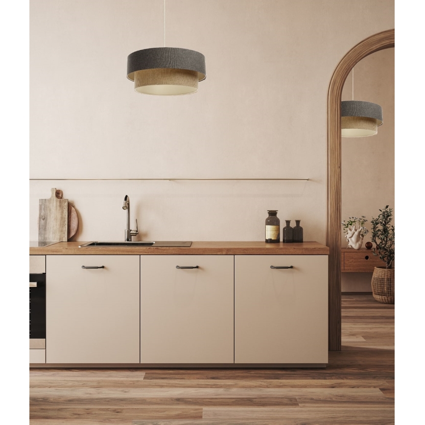 Lühter BOHO TRINITI 1xE27/60W/230V hall/beež