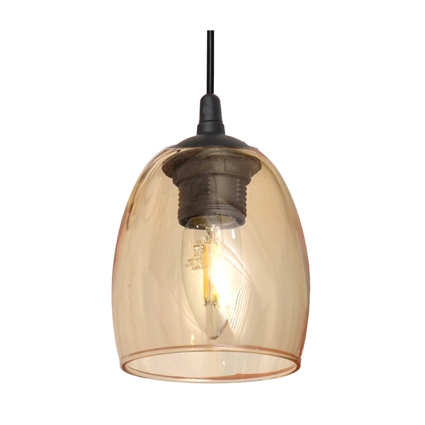 Lühter BRILLANT 1xE27/15W/230V beež