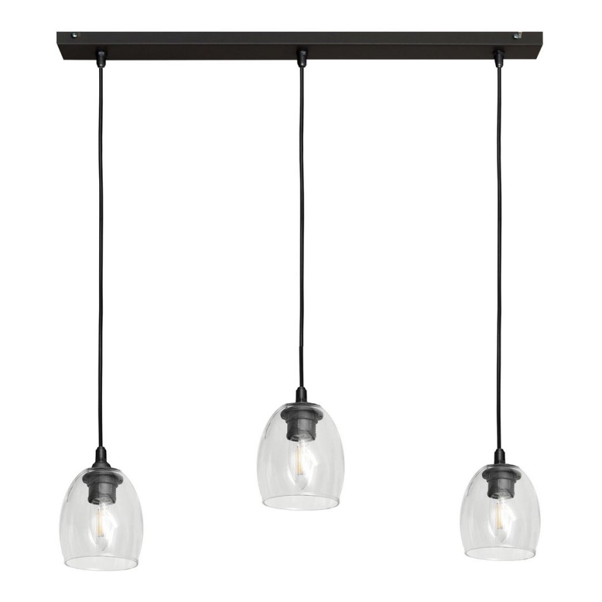 Lühter BRILLANT 3xE27/15W/230V läbipaistev