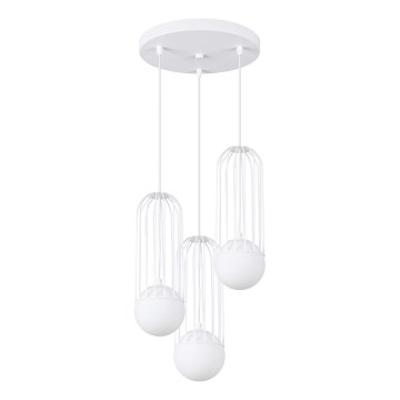 Lühter BRINA 3xG9/8W/230V valge