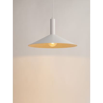 Lühter CAPRI 1xE27/15W/230V d. 50 cm valge/kuldne