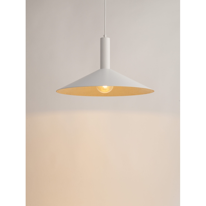Lühter CAPRI 1xE27/15W/230V d. 50 cm valge/kuldne