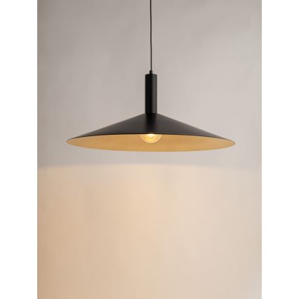 Lühter CAPRI 1xE27/15W/230V d. 70 cm must/kuldne