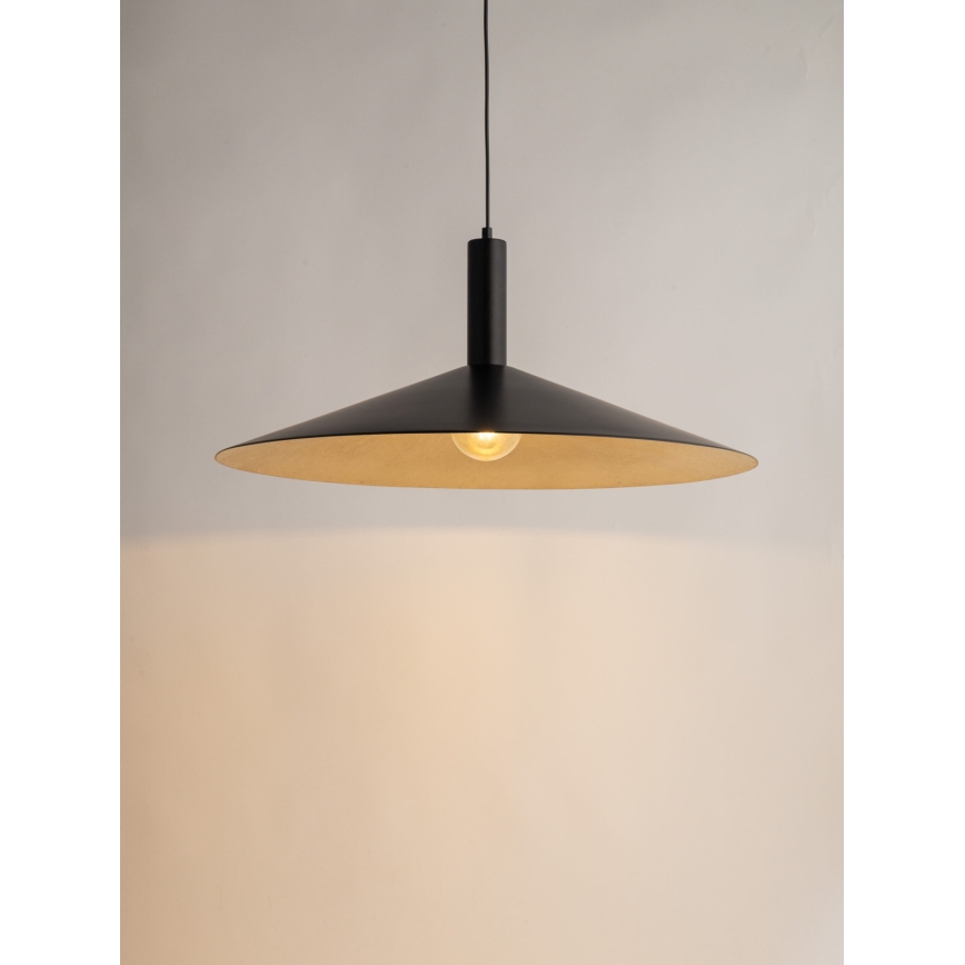 Lühter CAPRI 1xE27/15W/230V d. 70 cm must/kuldne