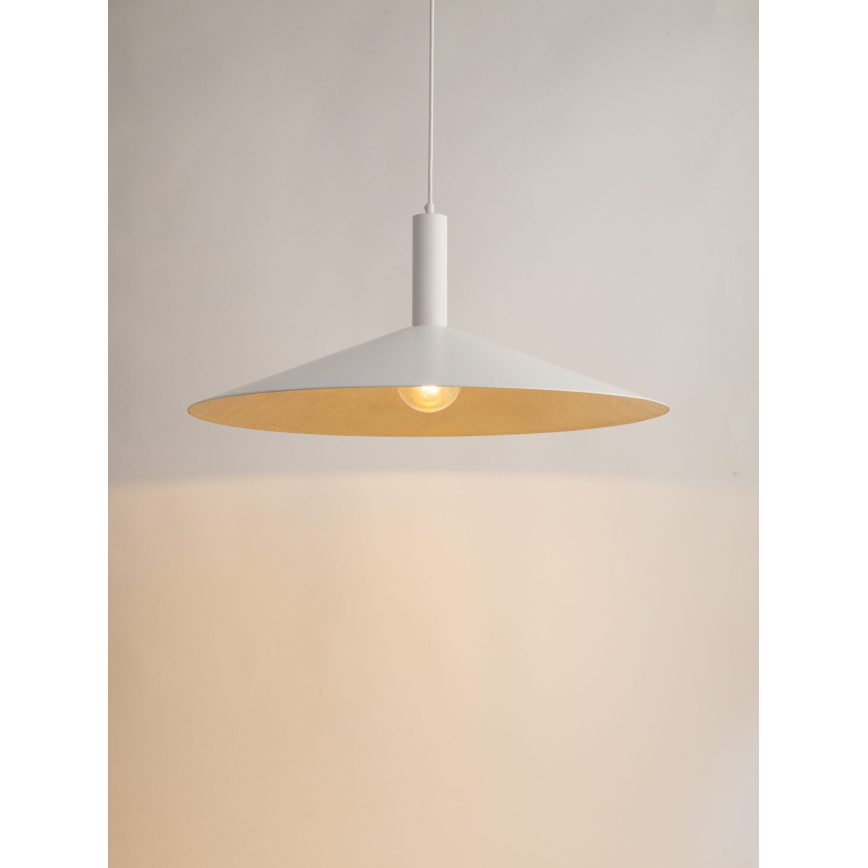 Lühter CAPRI 1xE27/15W/230V d. 70 cm valge/kuldne