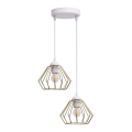 Lühter CEED GOLD 2xE27/60W/230V d. 28 cm valge/kuldne