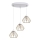 Lühter CEED GOLD 3xE27/60W/230V d. 45 cm valge/kuldne