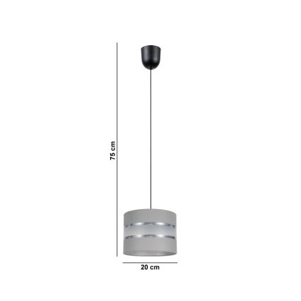 Lühter CORAL 1xE27/60W/230V d. 20 cm hall