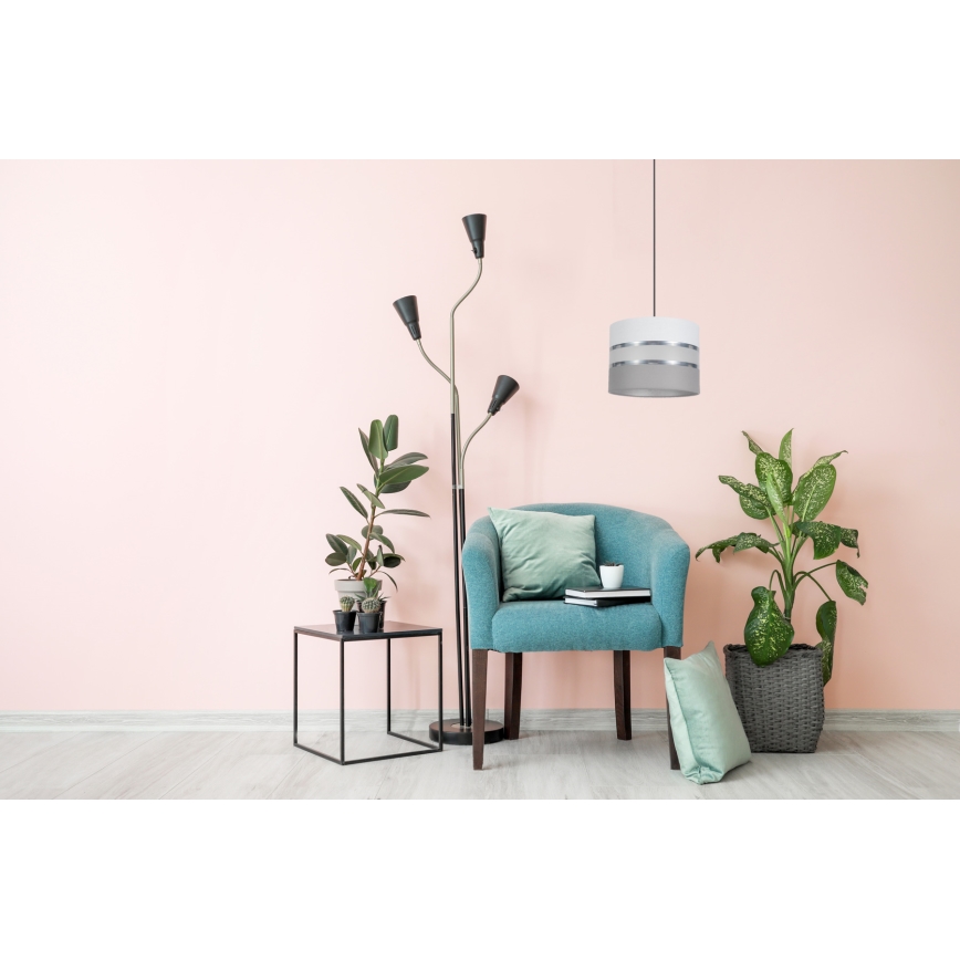 Lühter CORAL 1xE27/60W/230V d. 20 cm valge/hall