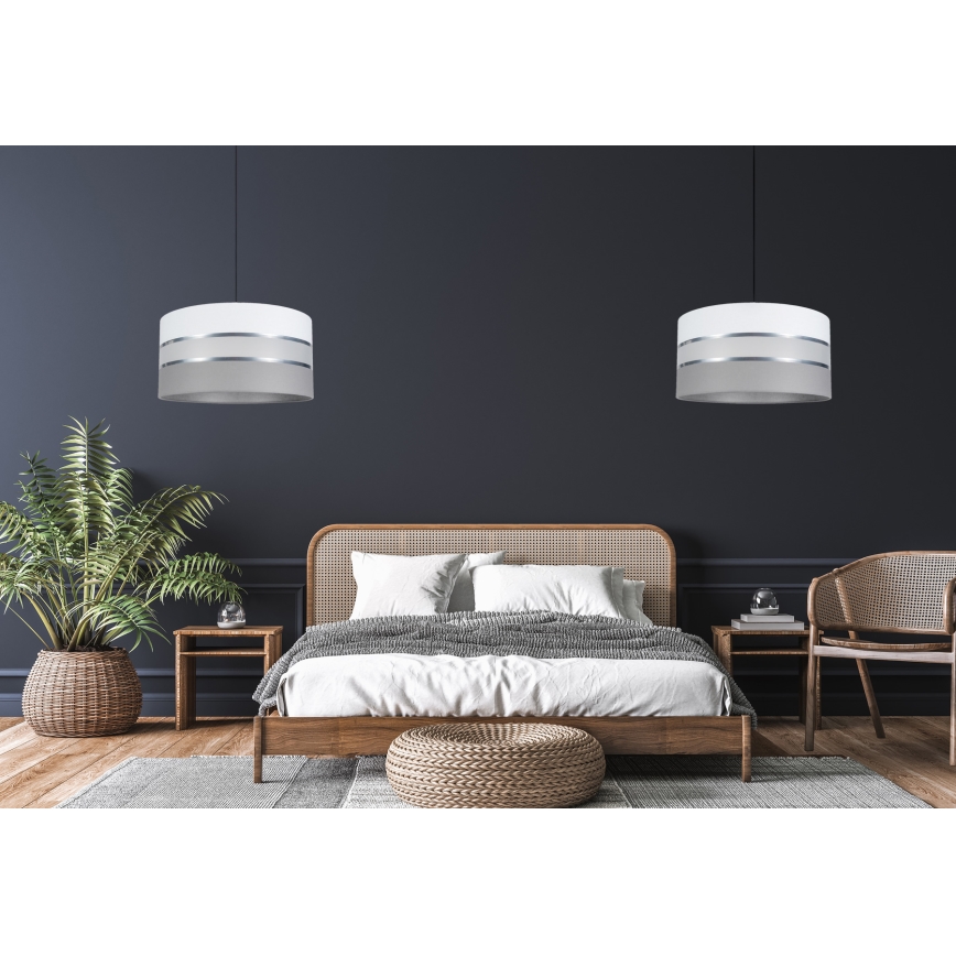 Lühter CORAL 1xE27/60W/230V d. 40 cm valge/hall