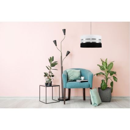 Lühter CORAL 1xE27/60W/230V must ja valge