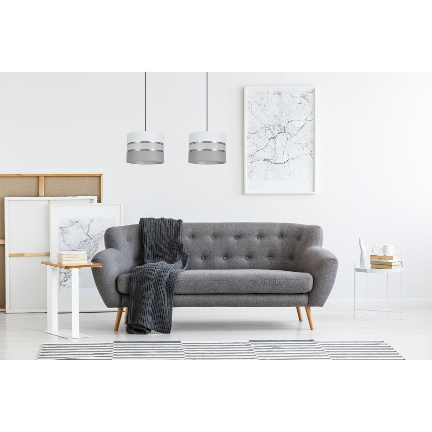 Lühter CORAL 2xE27/60W/230V valge/hall