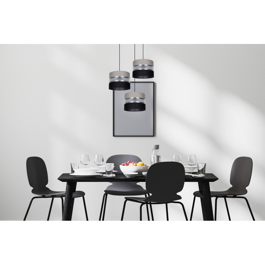 Lühter CORAL 3xE27/60W/230V must/hall/matt kroom d. 45 cm