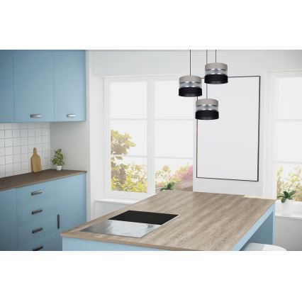 Lühter CORAL 3xE27/60W/230V must/hall/matt kroom d. 45 cm