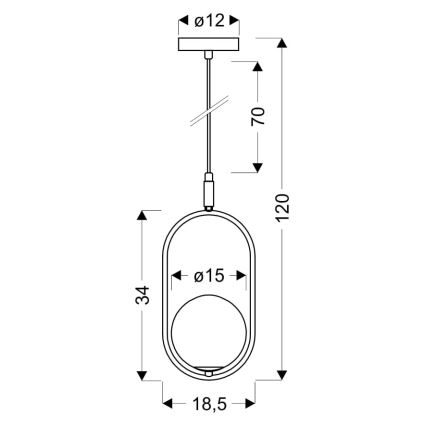 Lühter CORDEL 1xG9/28W/230V