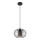 Lühter CORRINI 1xE27/60W/230V d. 25 cm must/hall