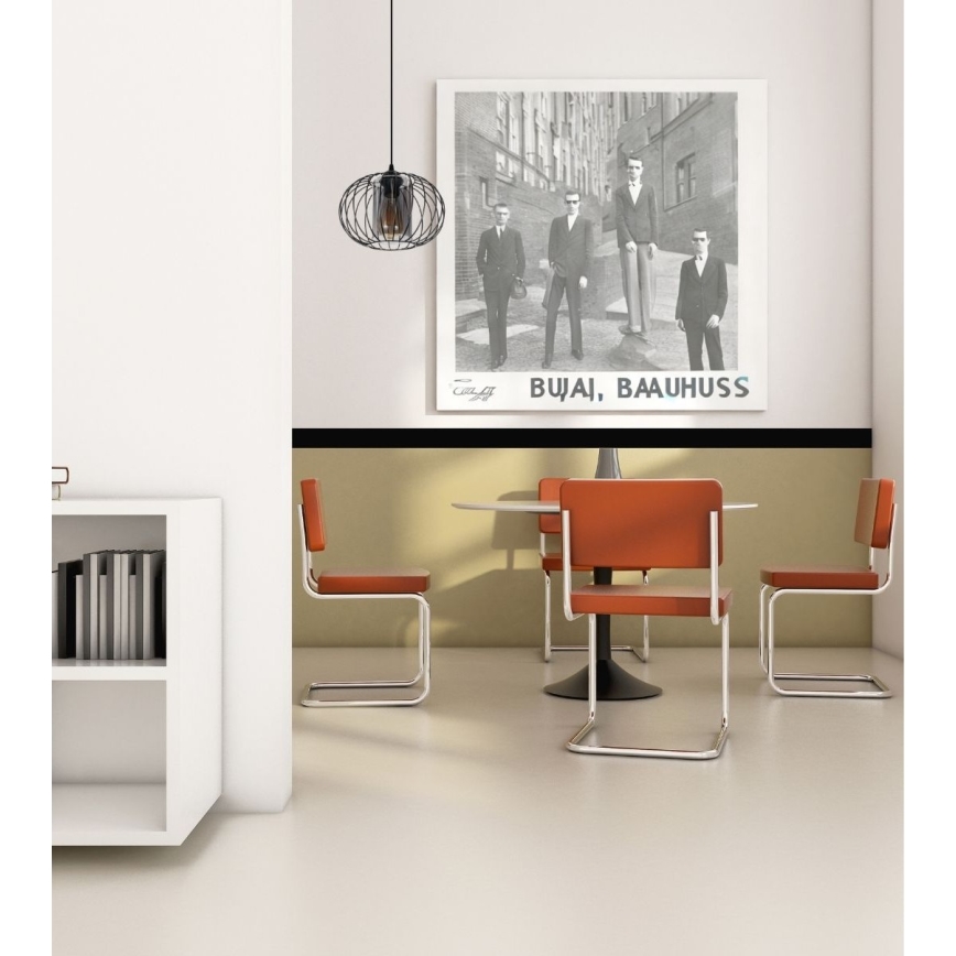 Lühter CORRINI 1xE27/60W/230V d. 25 cm must/hall