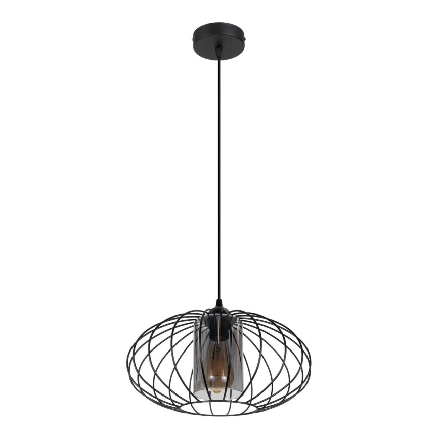 Lühter CORRINI 1xE27/60W/230V d. 34 cm must/hall