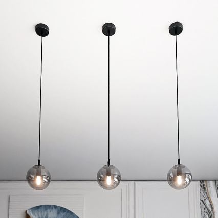 Lühter COSMO 1xE14/10W/230V d. 14 cm must/hall