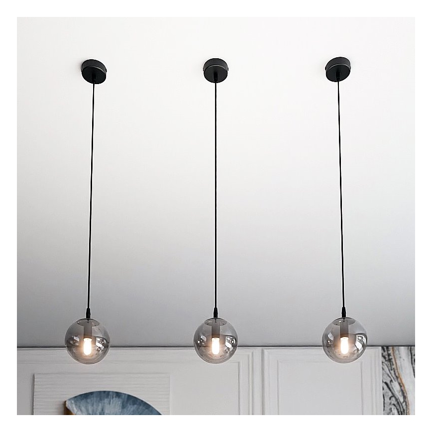 Lühter COSMO 1xE14/10W/230V d. 14 cm must/hall