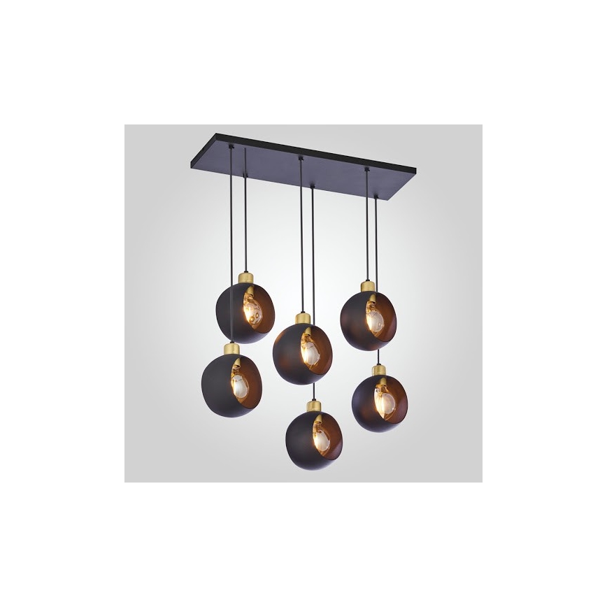 Lühter CYKLOP 6xE27/60W/230V