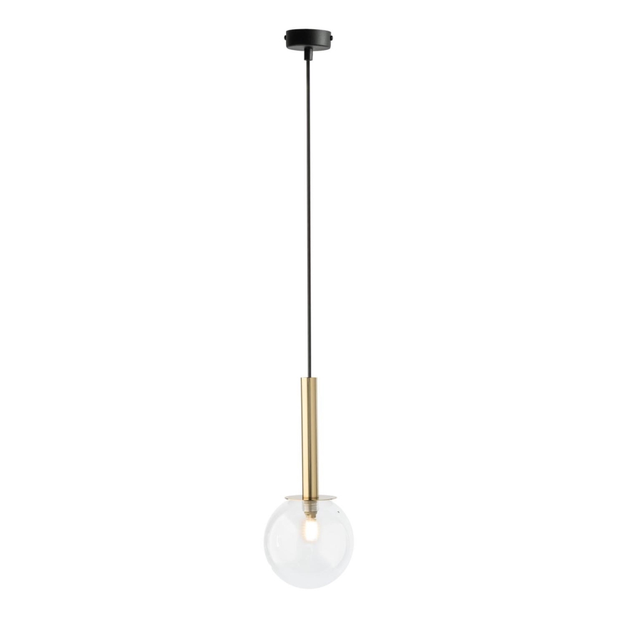 Lühter DAISY 1xG9/12W/230V d. 14 cm kuldne/must/läbipaistev