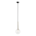 Lühter DAISY 1xG9/12W/230V d. 14 cm läikiv kroom/must/läbipaistev