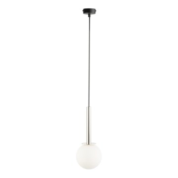 Lühter DAISY 1xG9/12W/230V d. 14 cm läikiv kroom/must/valge