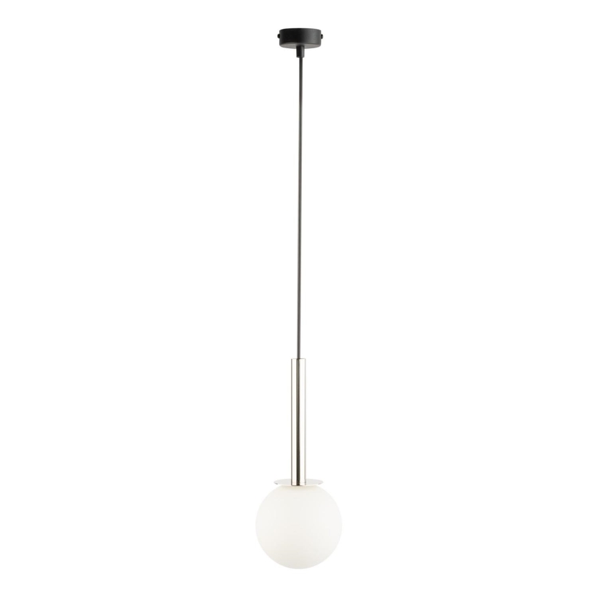 Lühter DAISY 1xG9/12W/230V d. 14 cm läikiv kroom/must/valge