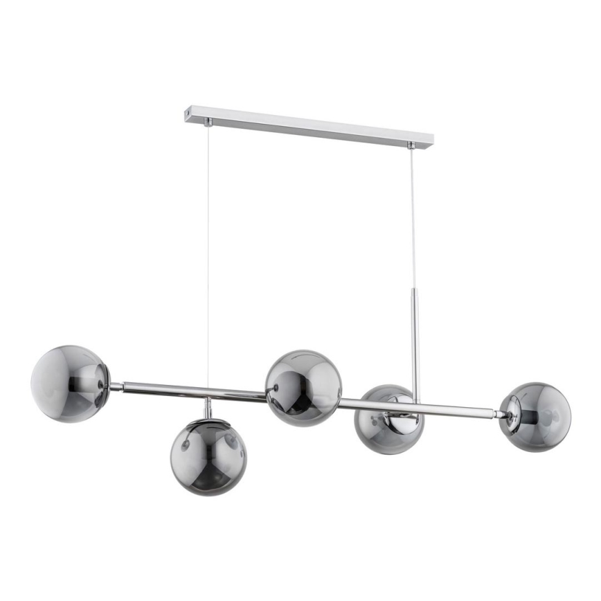 Lühter DANSA 5xE14/10W/230V hall/läikiv kroom