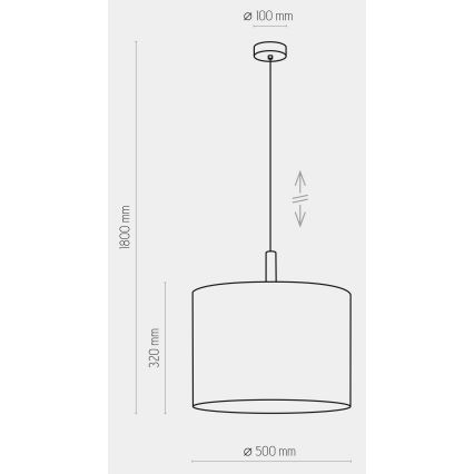 Lühter DEVA 1xE27/25W/230V valge
