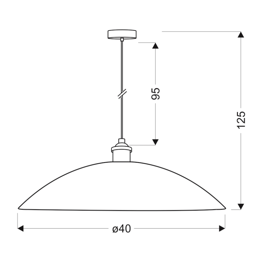 Lühter DEXTER 1xE27/60W/230V