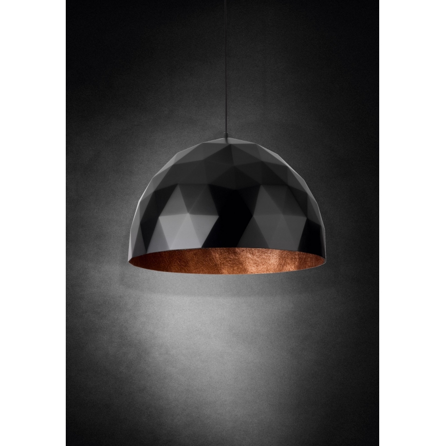 Lühter DIAMENT 1xE27/60W/230V d. 35 cm must/vask