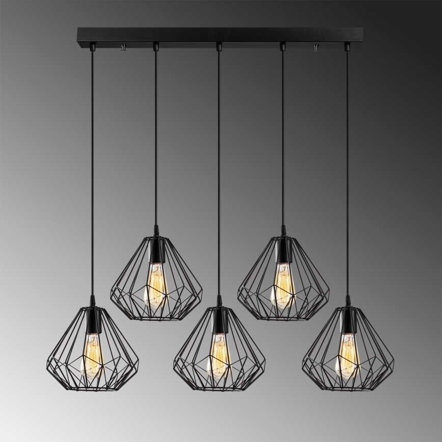 Lühter DIAMOND 5xE27/100W/230V