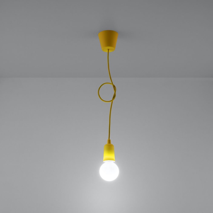 Lühter DIEGO 1xE27/60W/230V kollane