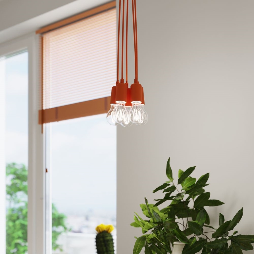 Lühter DIEGO 1xE27/60W/230V oranž