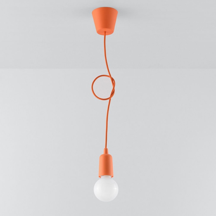 Lühter DIEGO 1xE27/60W/230V oranž