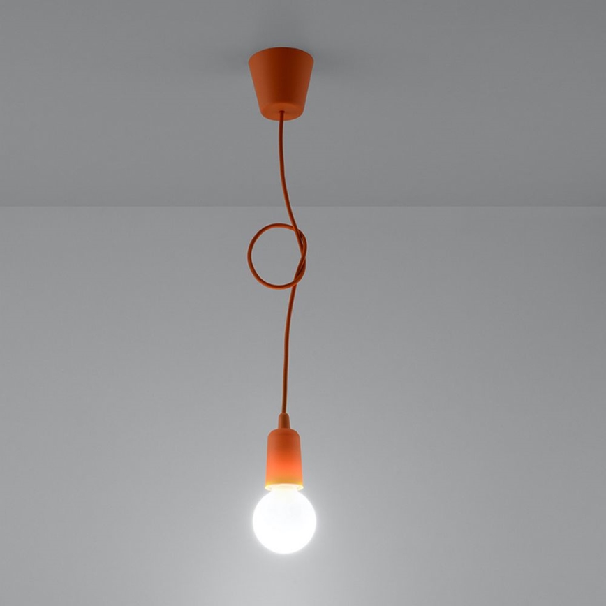 Lühter DIEGO 1xE27/60W/230V oranž